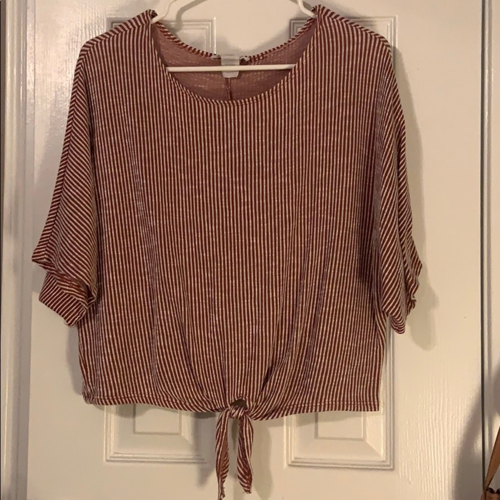 Tied crop top!